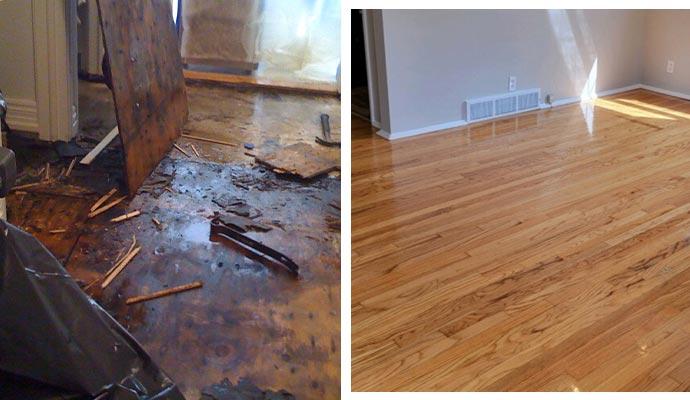 hardwood floor leak repair Manhattan